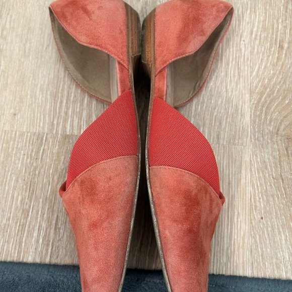 Eileen Fisher Asha-Su Suede Pink Flats in Spice, size 8 - Picture 9 of 10